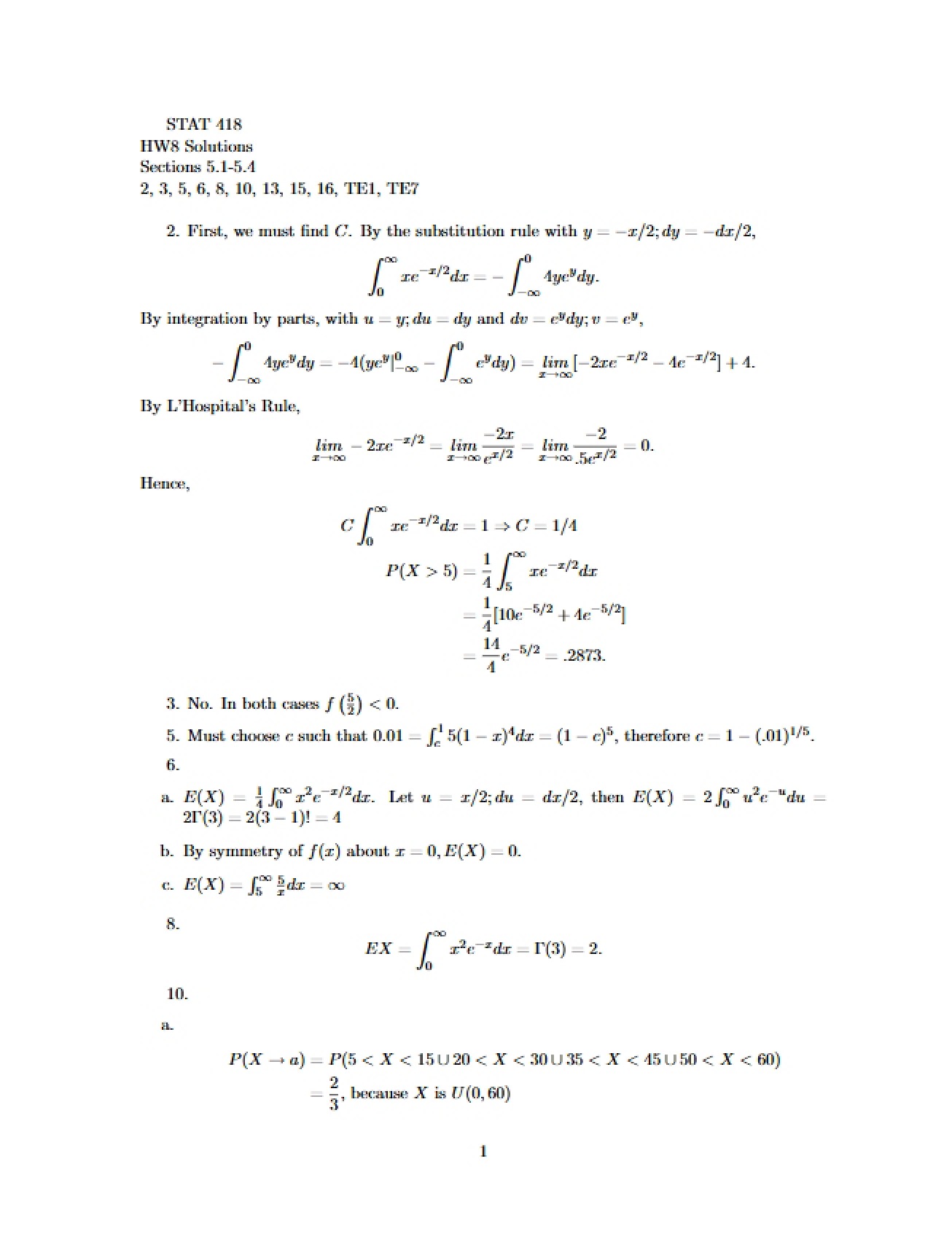 Homework Eight