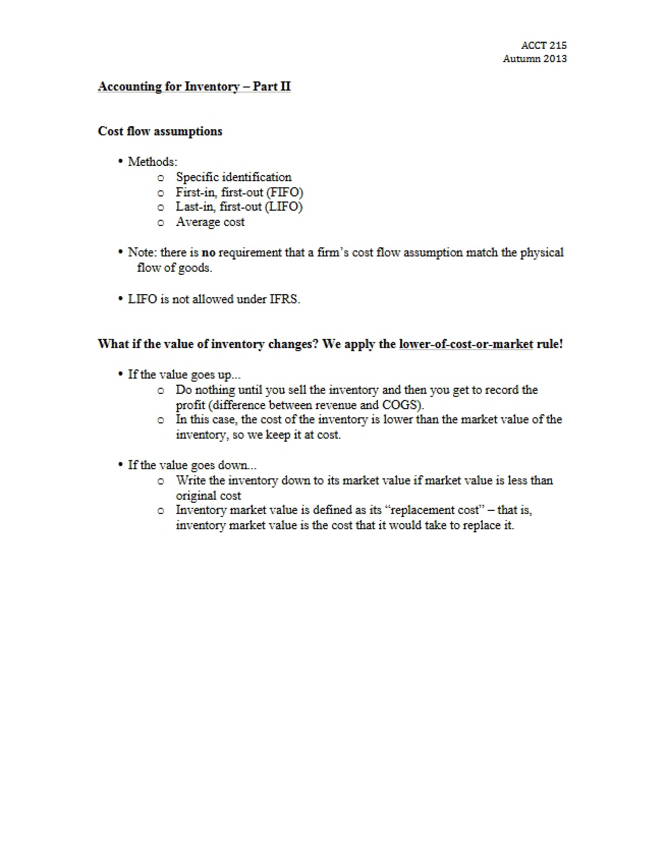 Solutions for Handout 9
