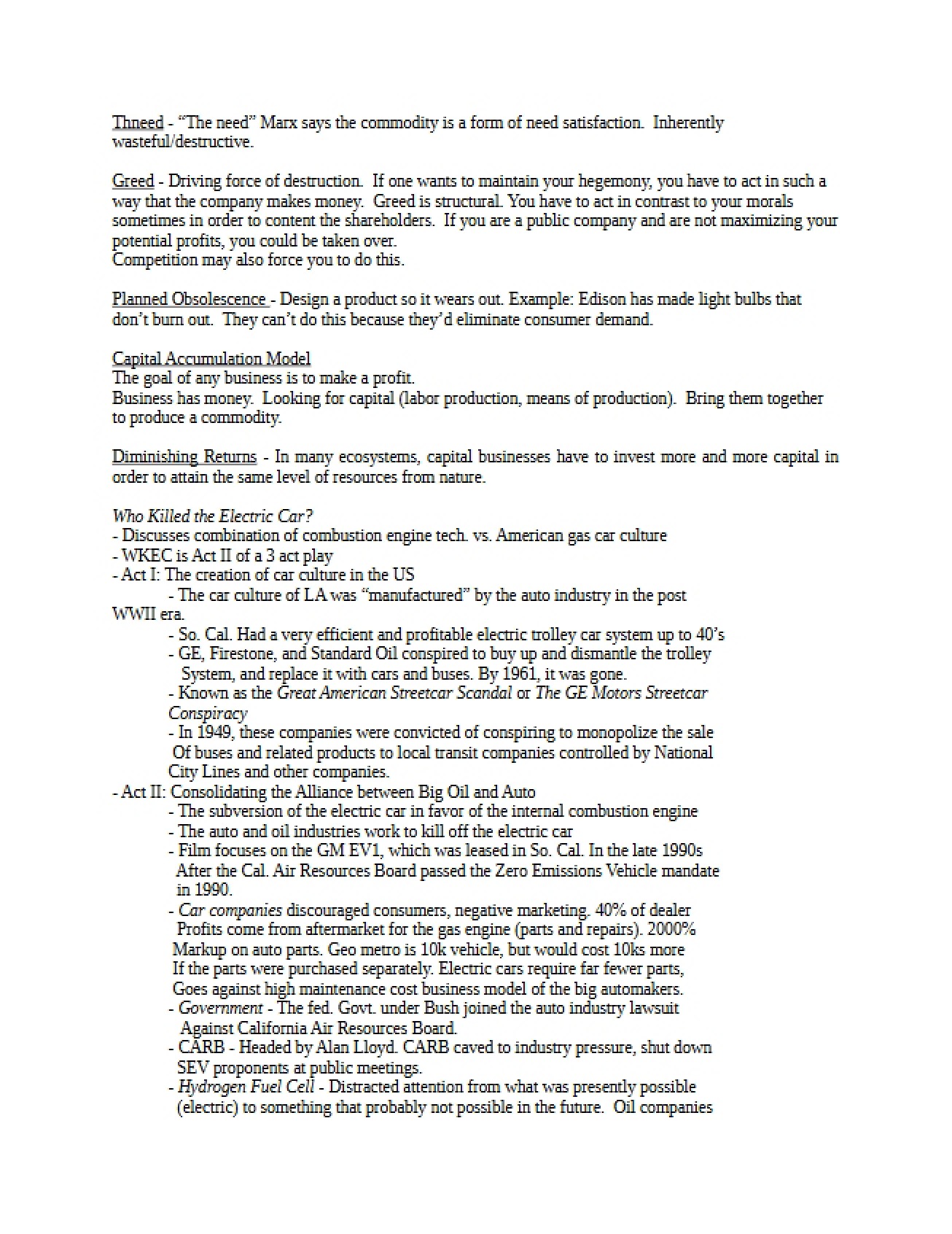 General Notes on Environment and Society