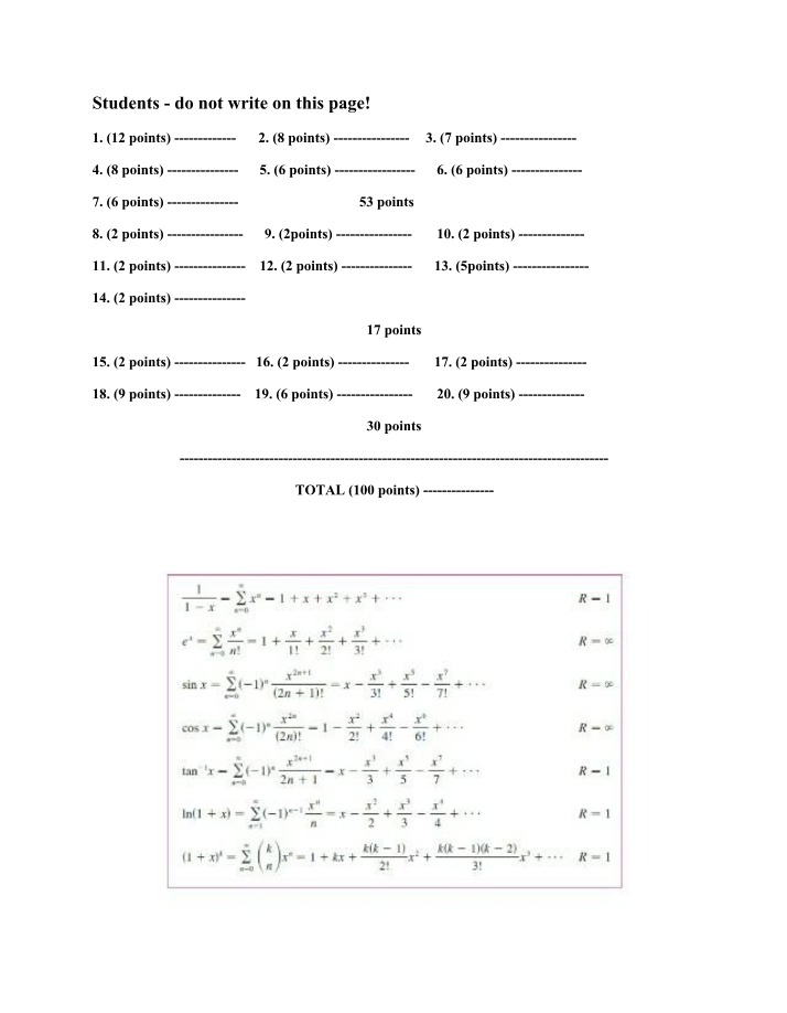 CAL II Practice Final Exam Solutions - SP 2023