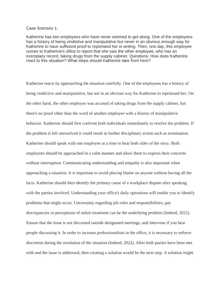 Workplace Conflict - Handling Disputes and Accusations