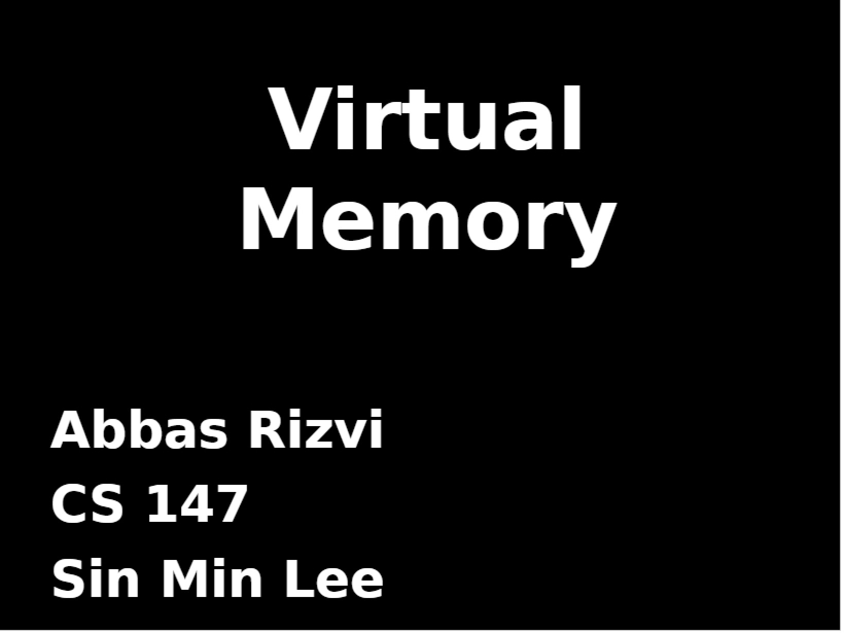 Overview of Virtual Memory