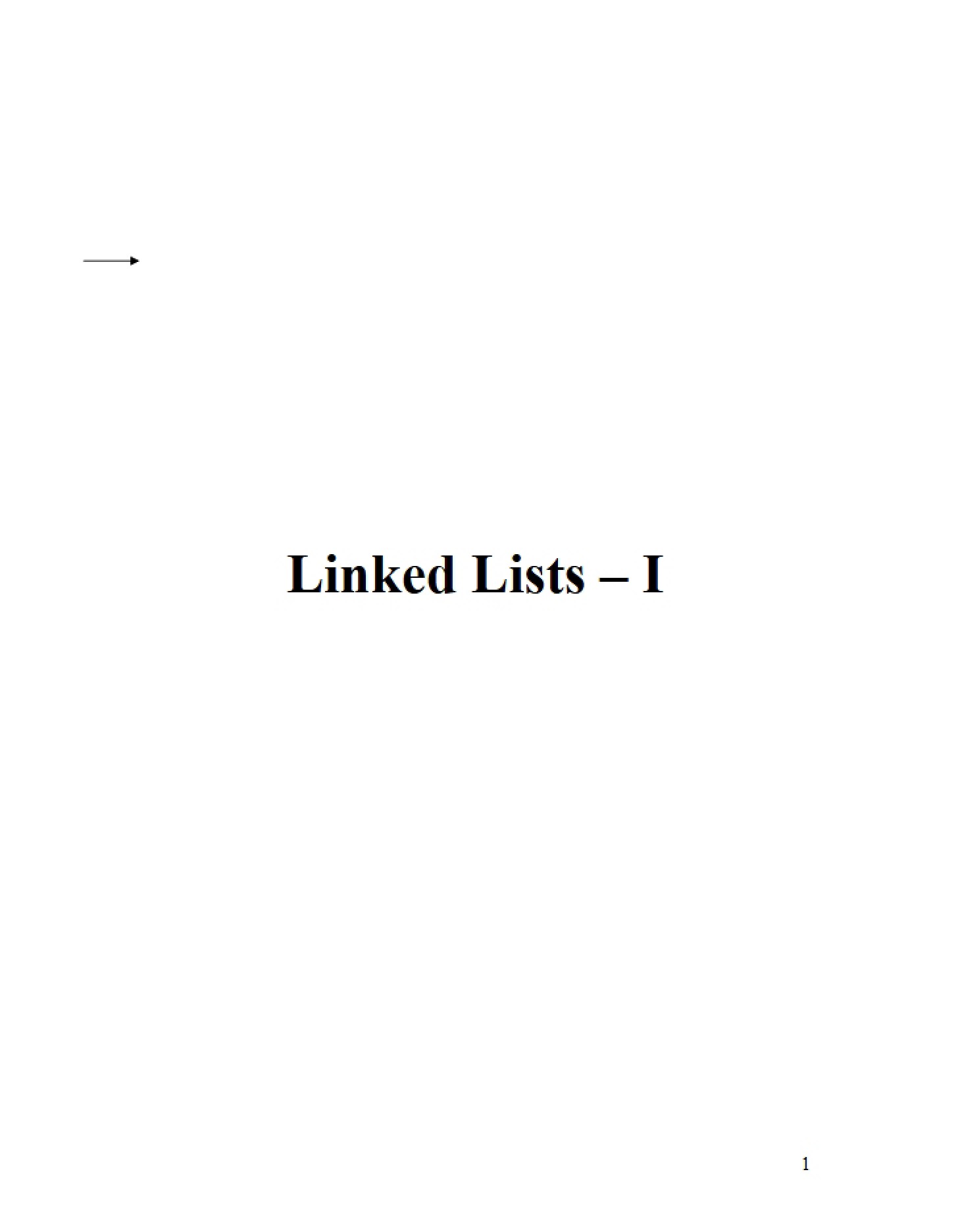 Structure of Linked Lists