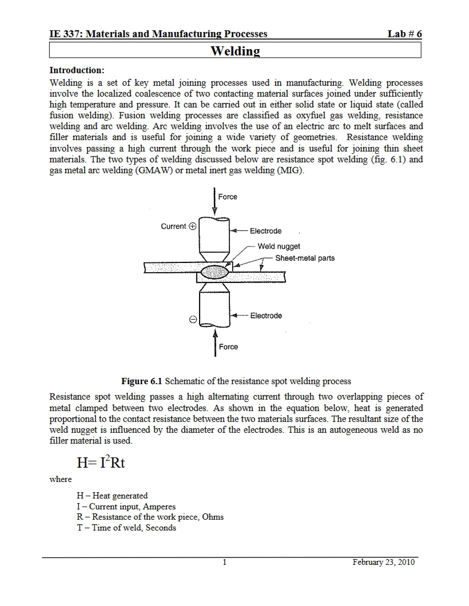 Welding Processes