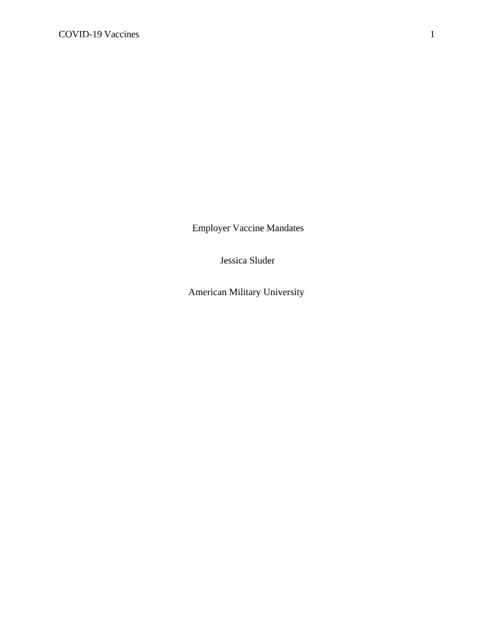 ADA Rights and Employer Mandates for COVID-19 Vaccines