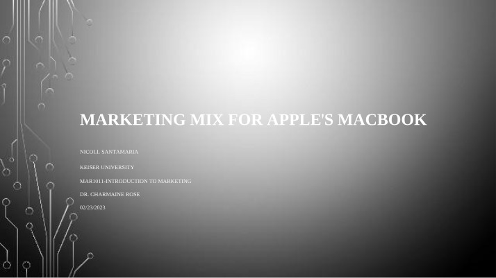 Apple MacBook Marketing Mix