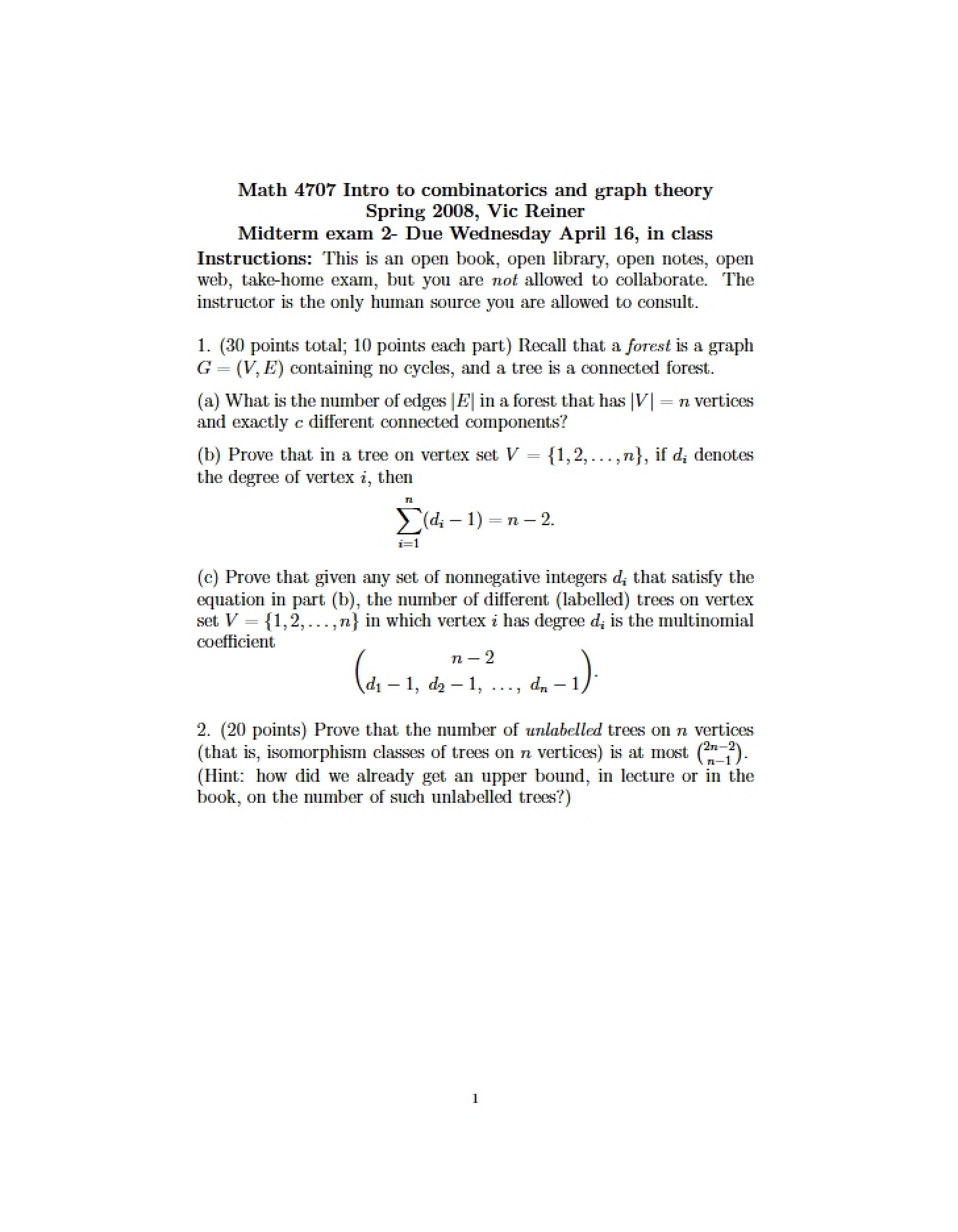 Graph Theory and Combinatorics