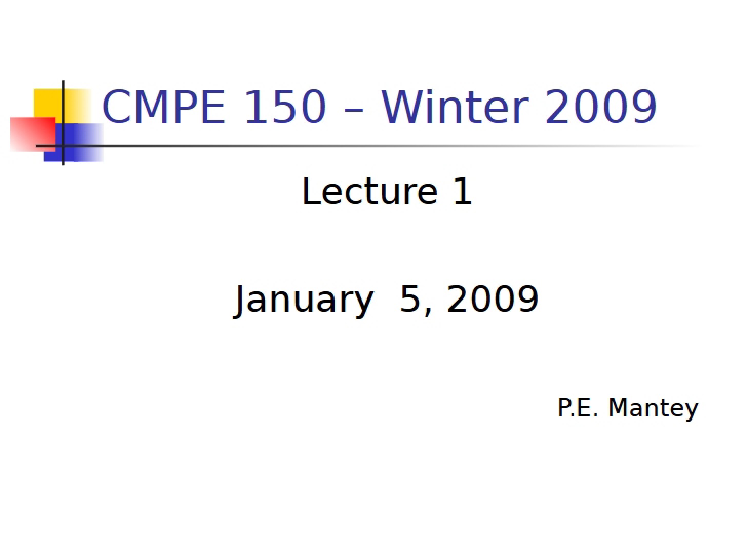 Notes on Lectures - 42 Pages