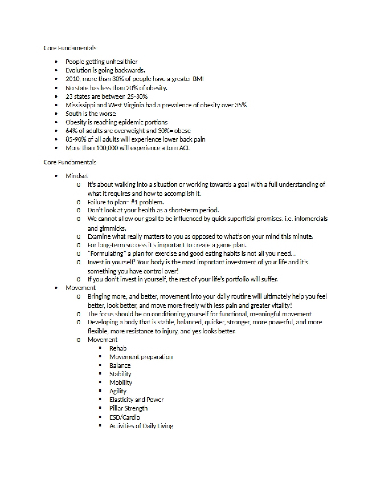 Presenter Notes from October 27th, 2014