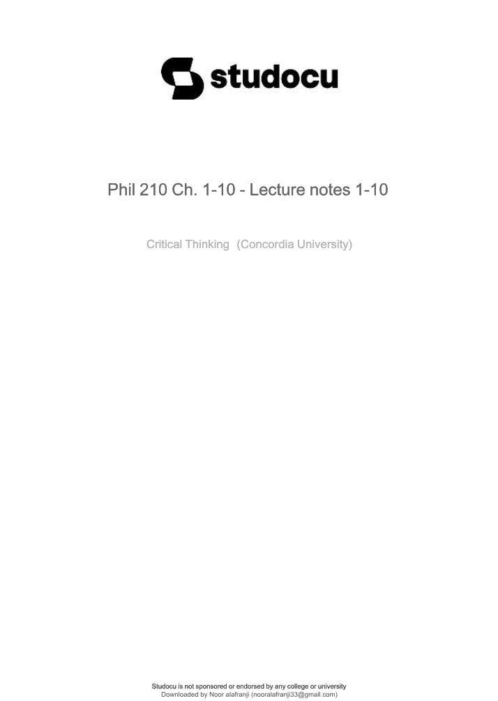 PHIL 210 Lecture Notes (Chapters 1-10)
