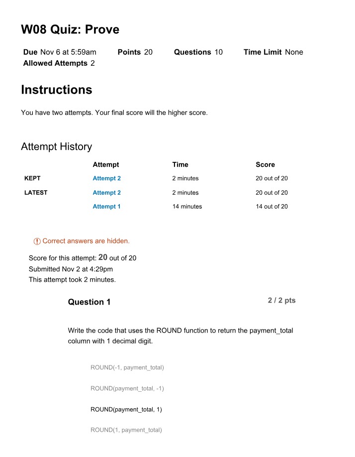Prove Quiz (W08)