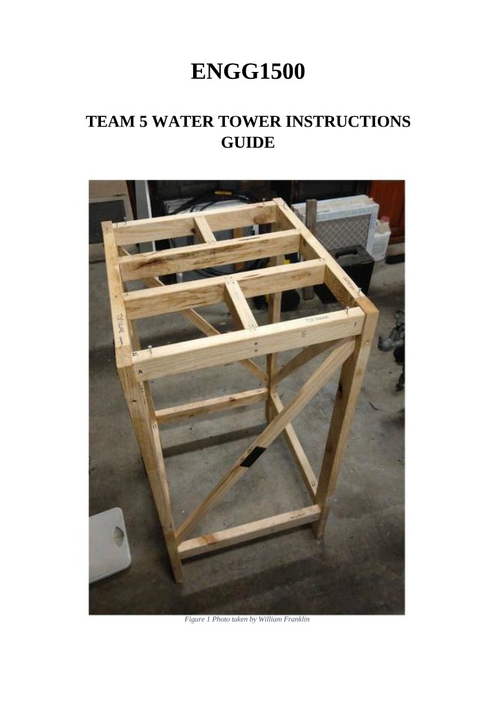 Guide for Water Tower Construction