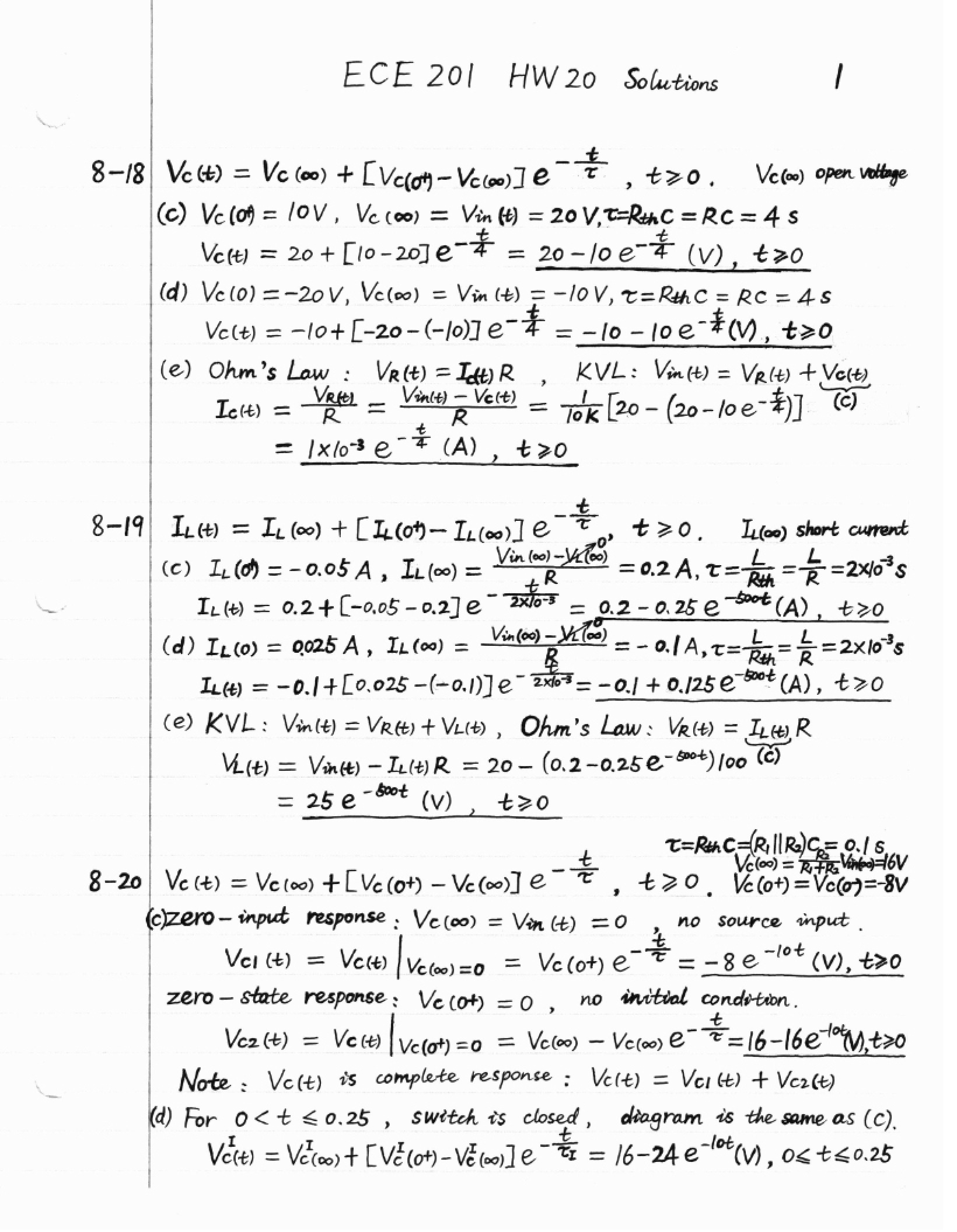 Homework Twenty