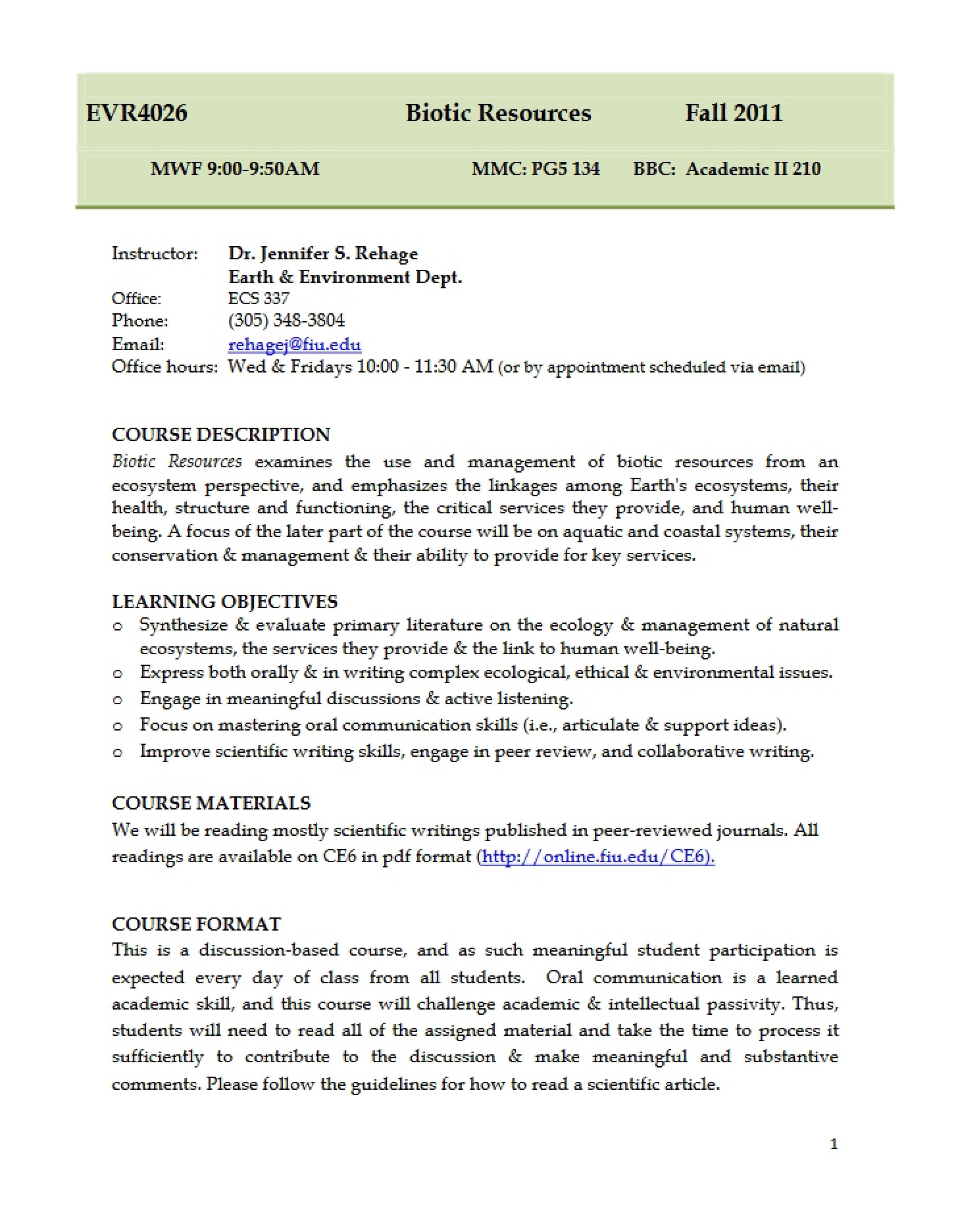 Syllabus Document