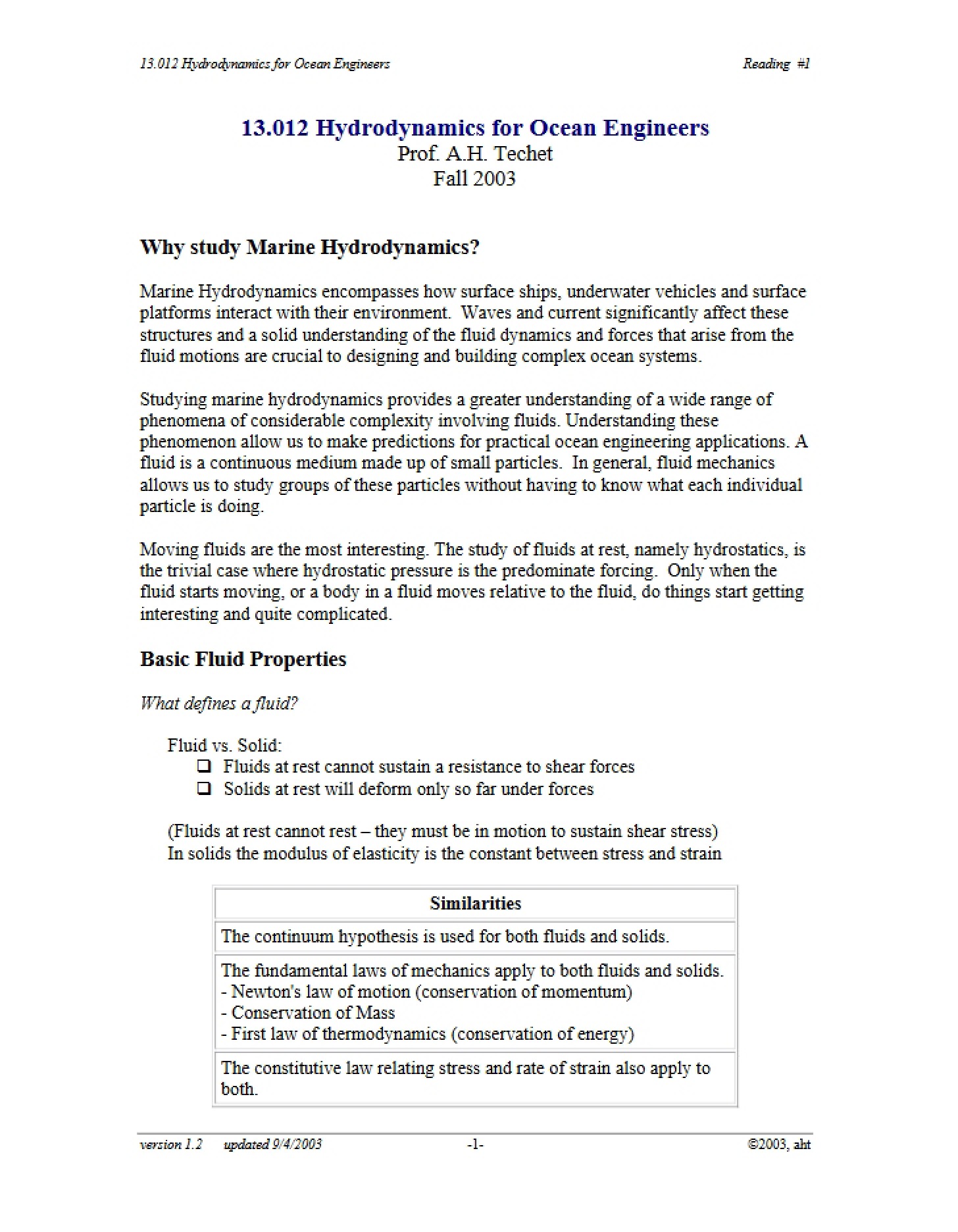 Notes for Review