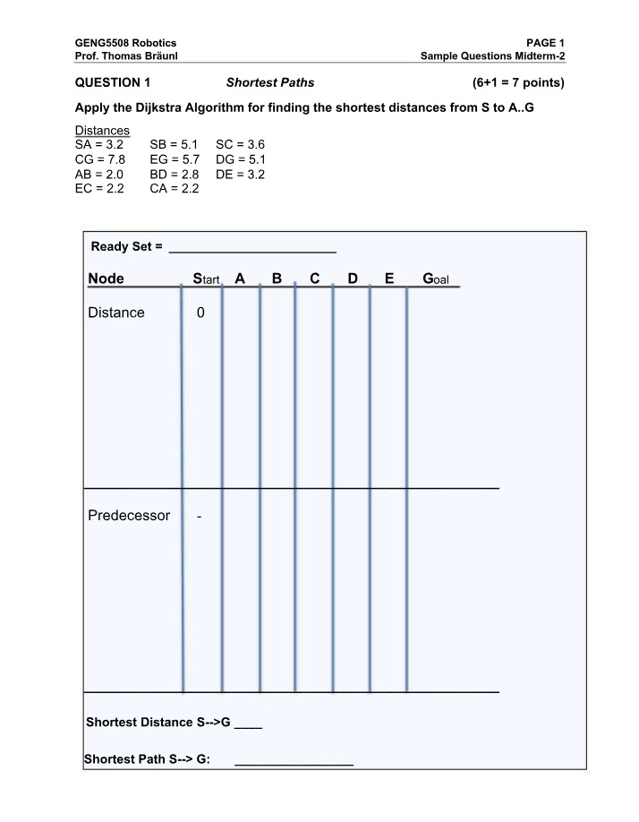 Sample Questions for Midterm 2