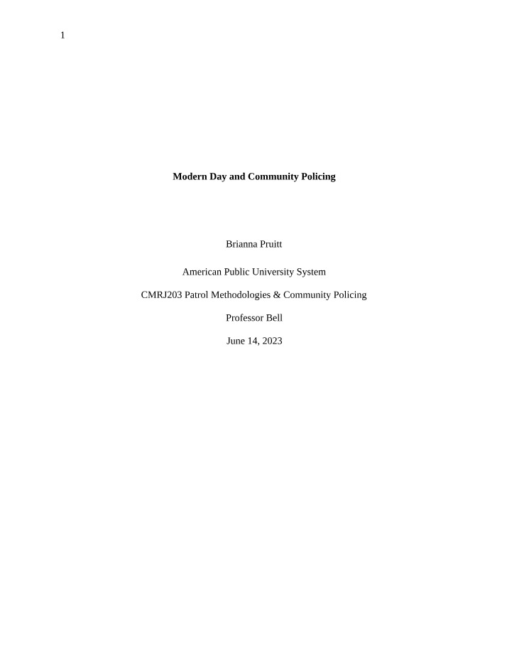CMRJ 203 Research Paper - Pruitt