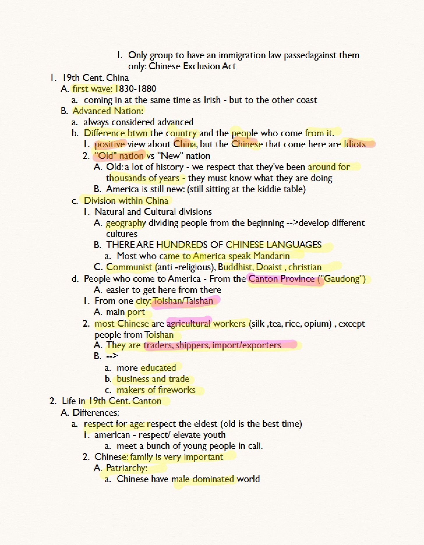 Educational Notes