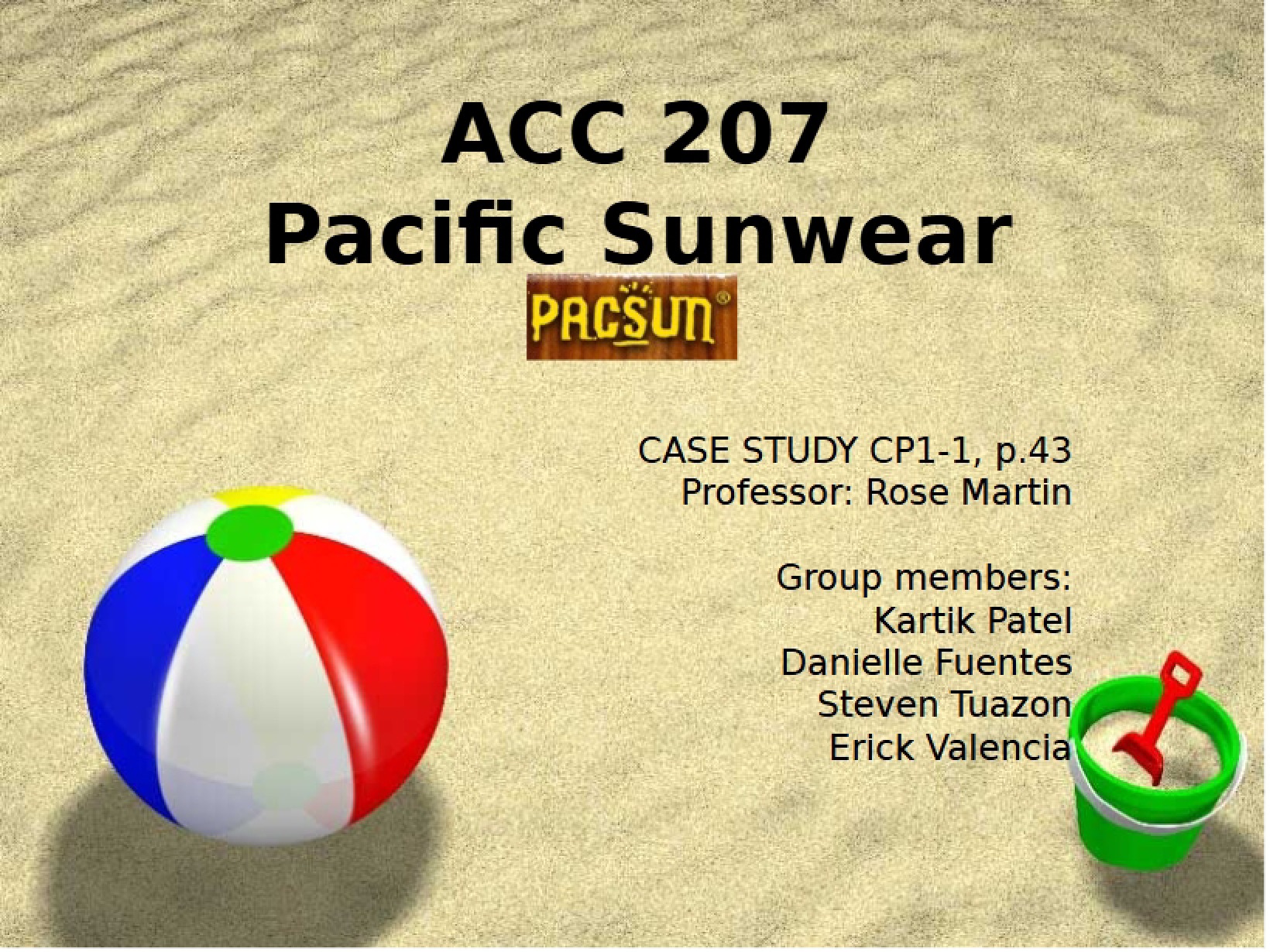 Case Study Pacific Sunwear