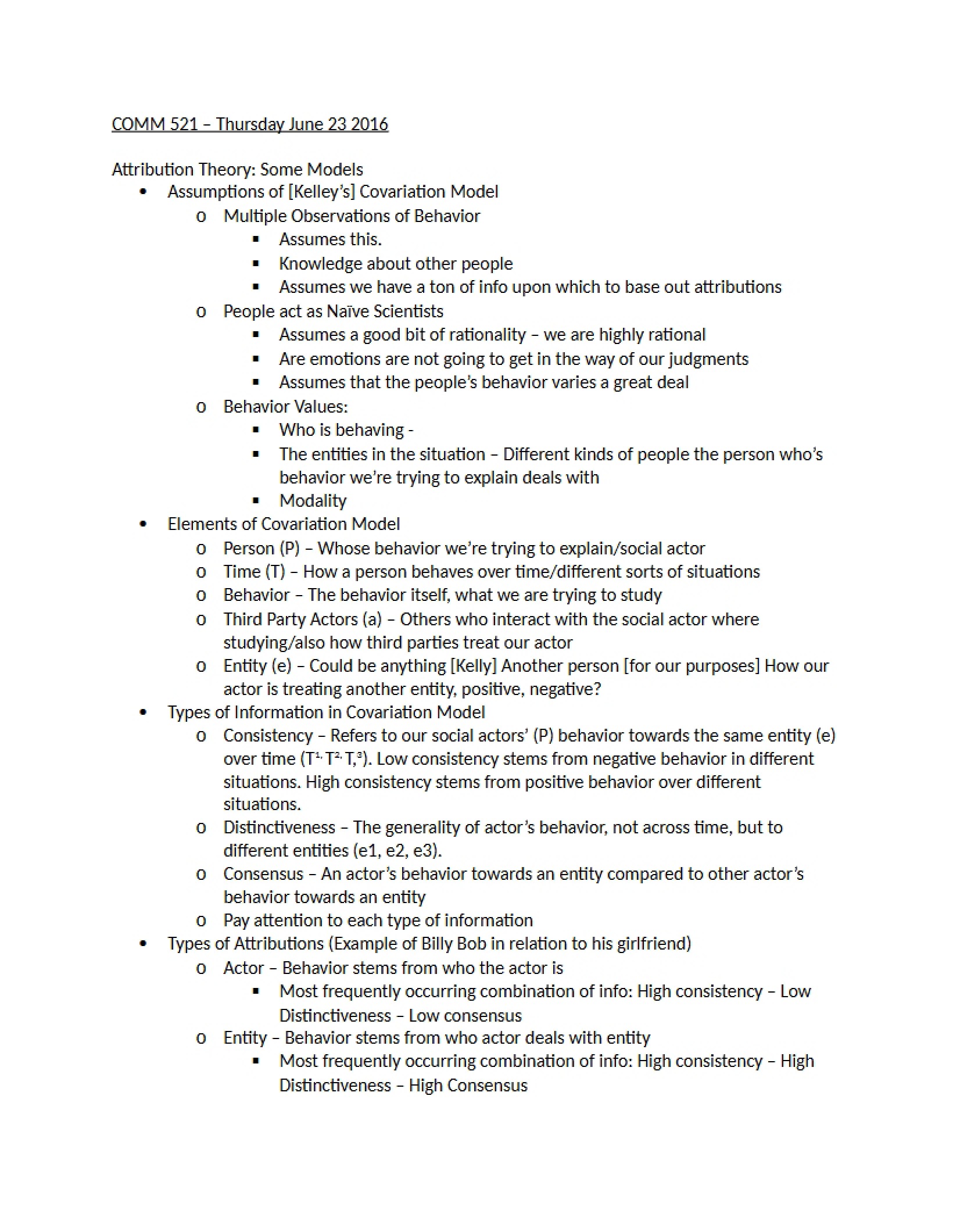 Class Notes from June 23rd, 2016