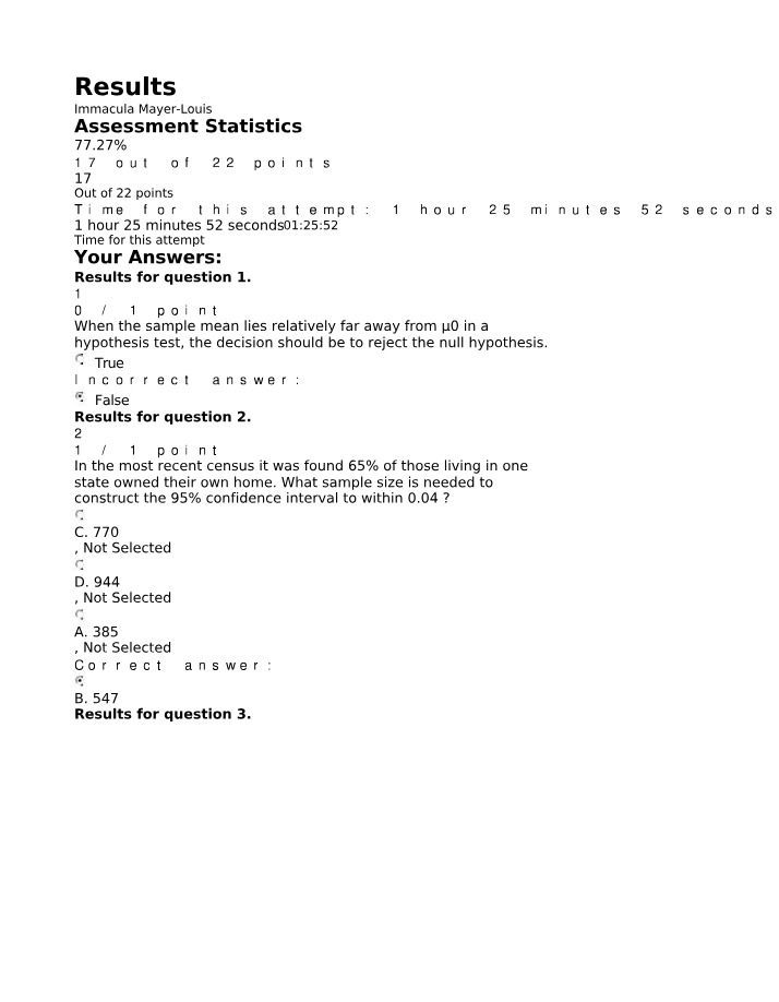 MATH110T Quiz 10