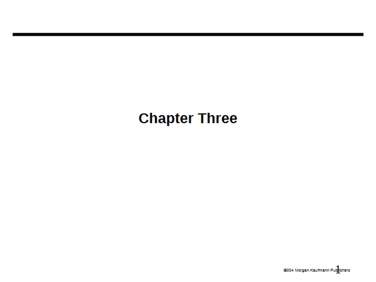 Computer Organization Chapter 3