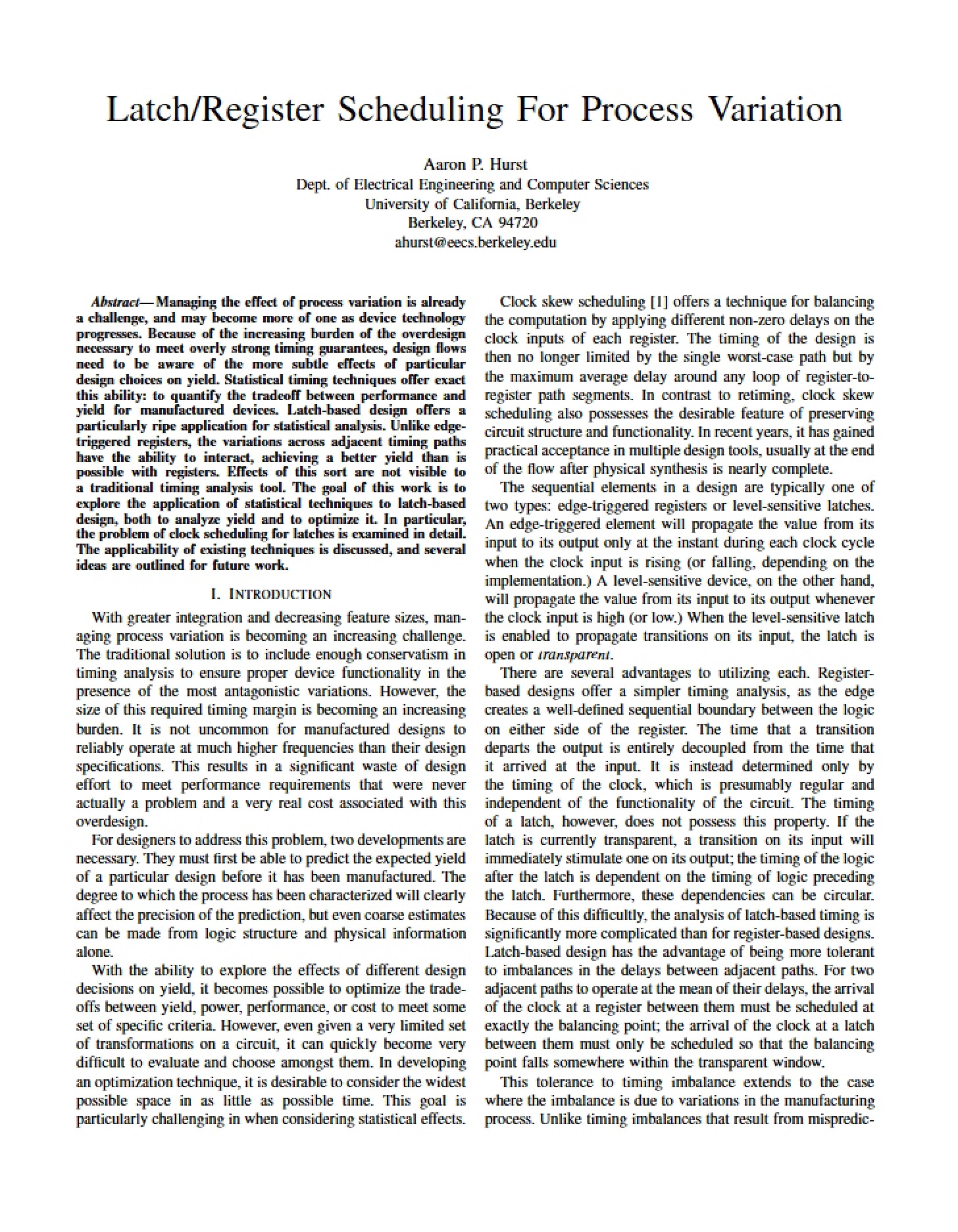 Wafer Probe Test Data Multivariate Statistical Modeling and Analysis