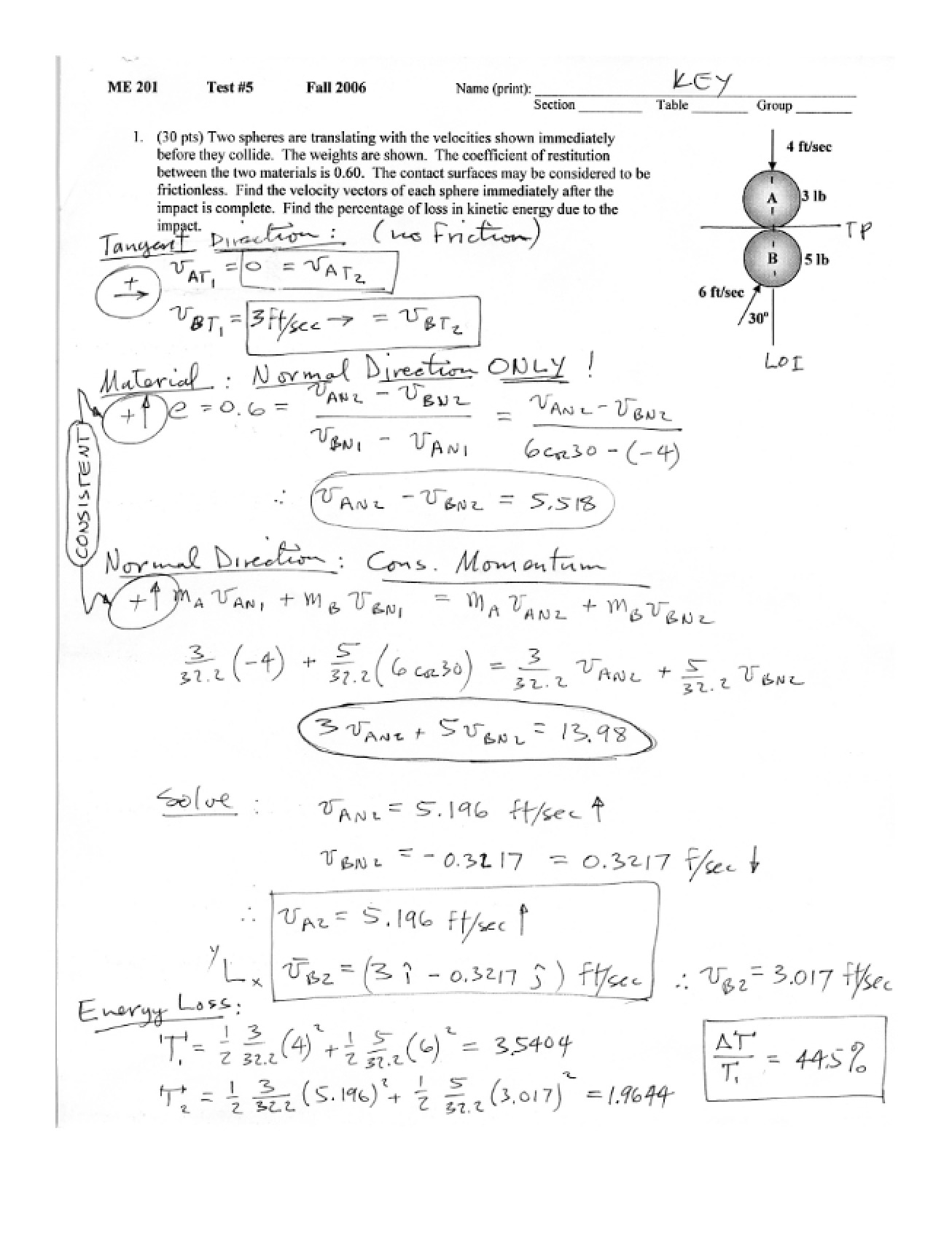 Solution for Sample Test 4 (Fall 2007)