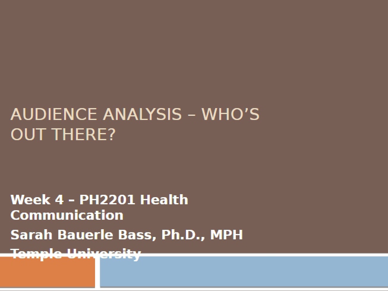 Four Stages of the Health Communication Process