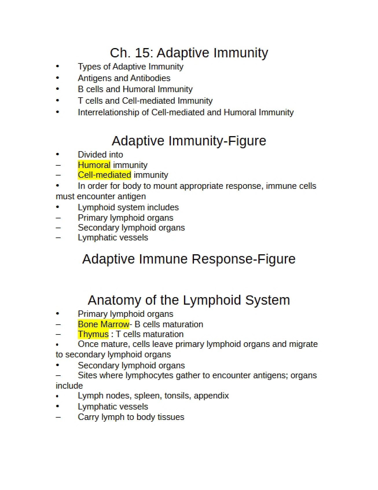 Principles of Adaptive Immunity (Chapter 15)