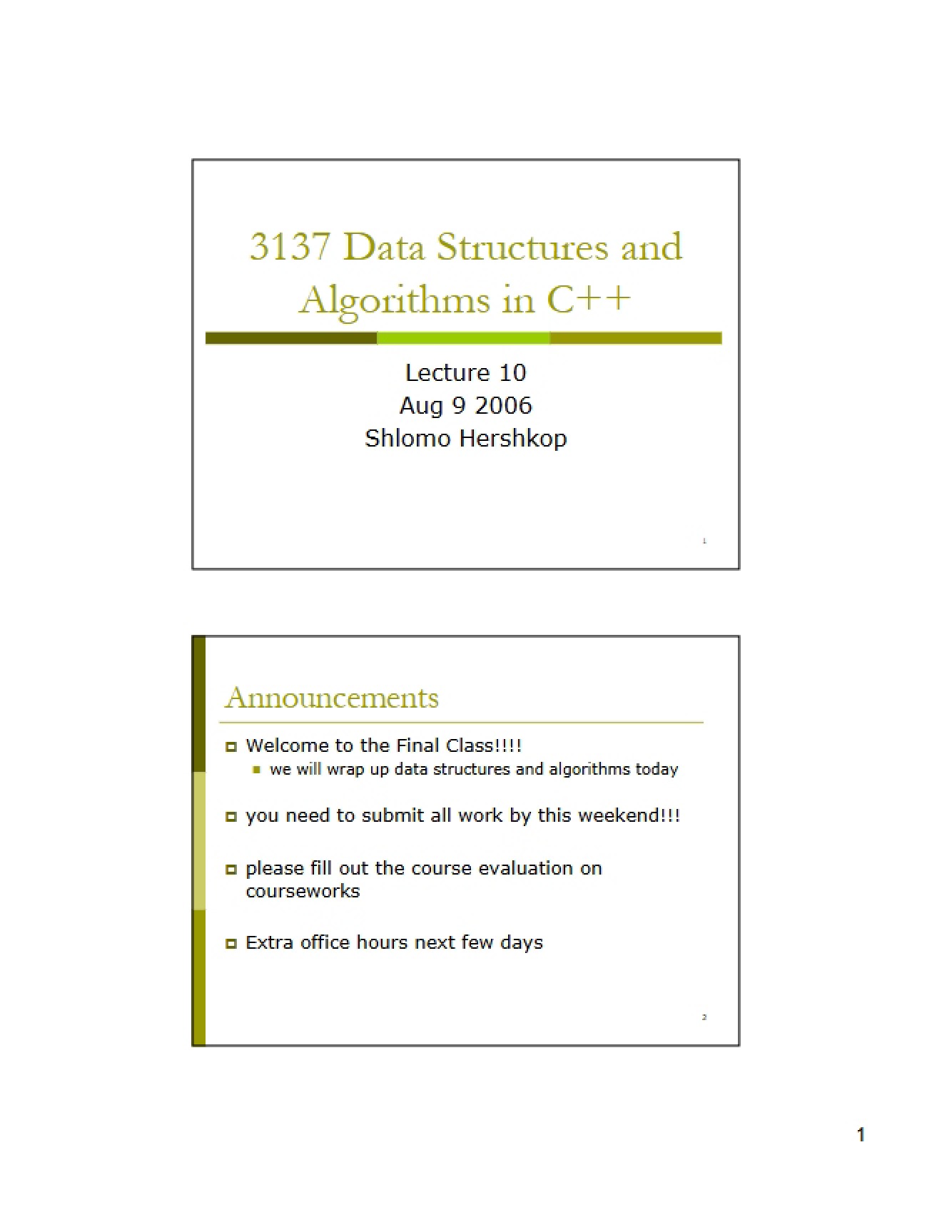 C++ Algorithms and Data Structures