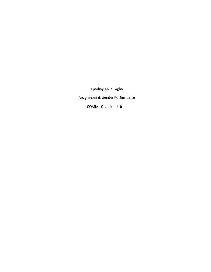 Assignment 6 Gender Performance Analysis