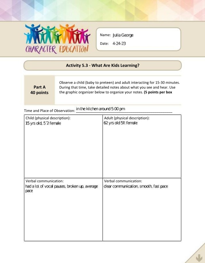 Observing Social Skills in Adult Interactions