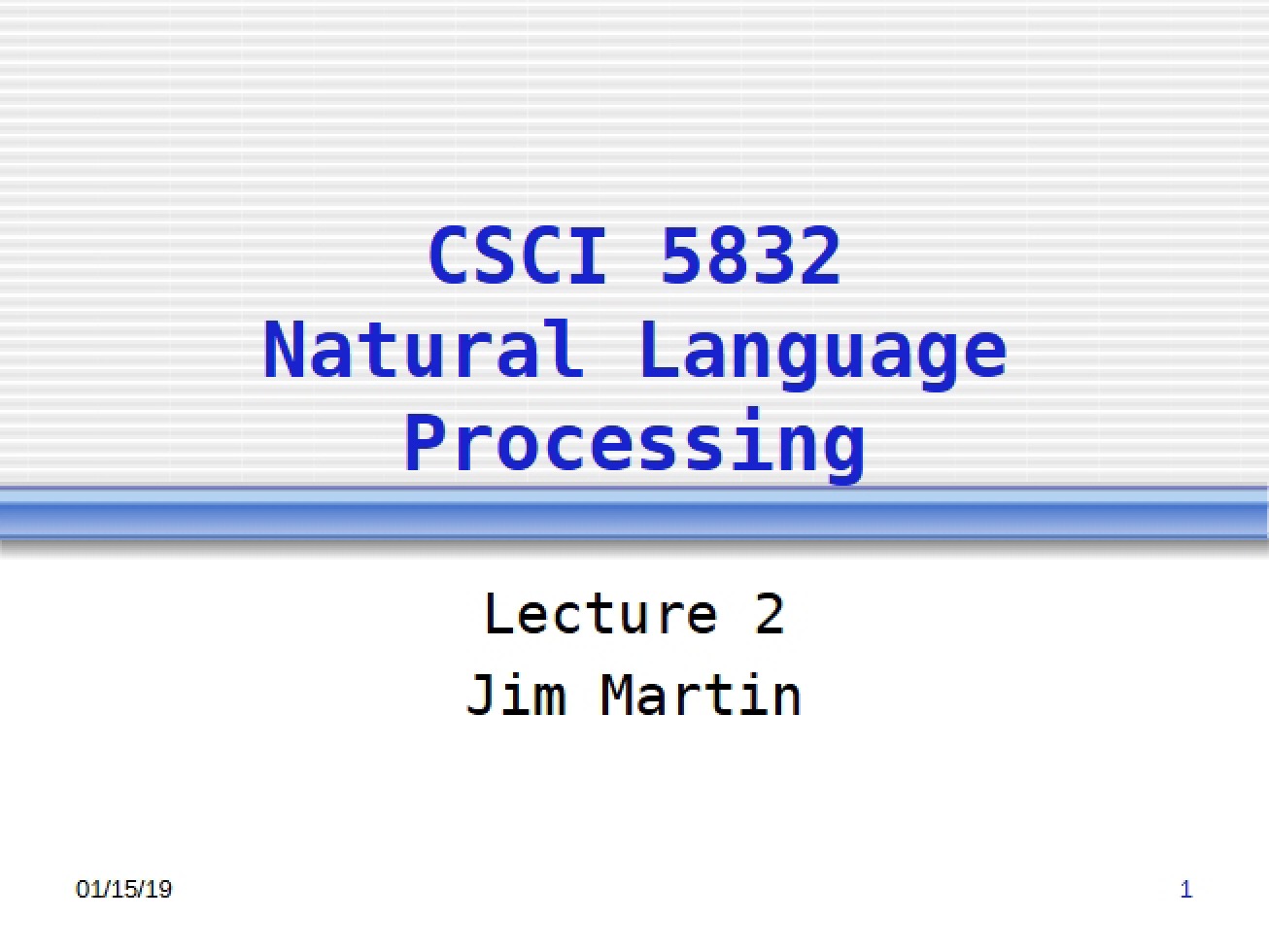 Natural Language Processing Presentation Notes