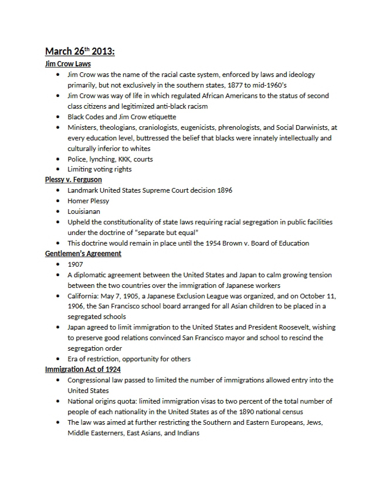 Laws of the Jim Crow Era