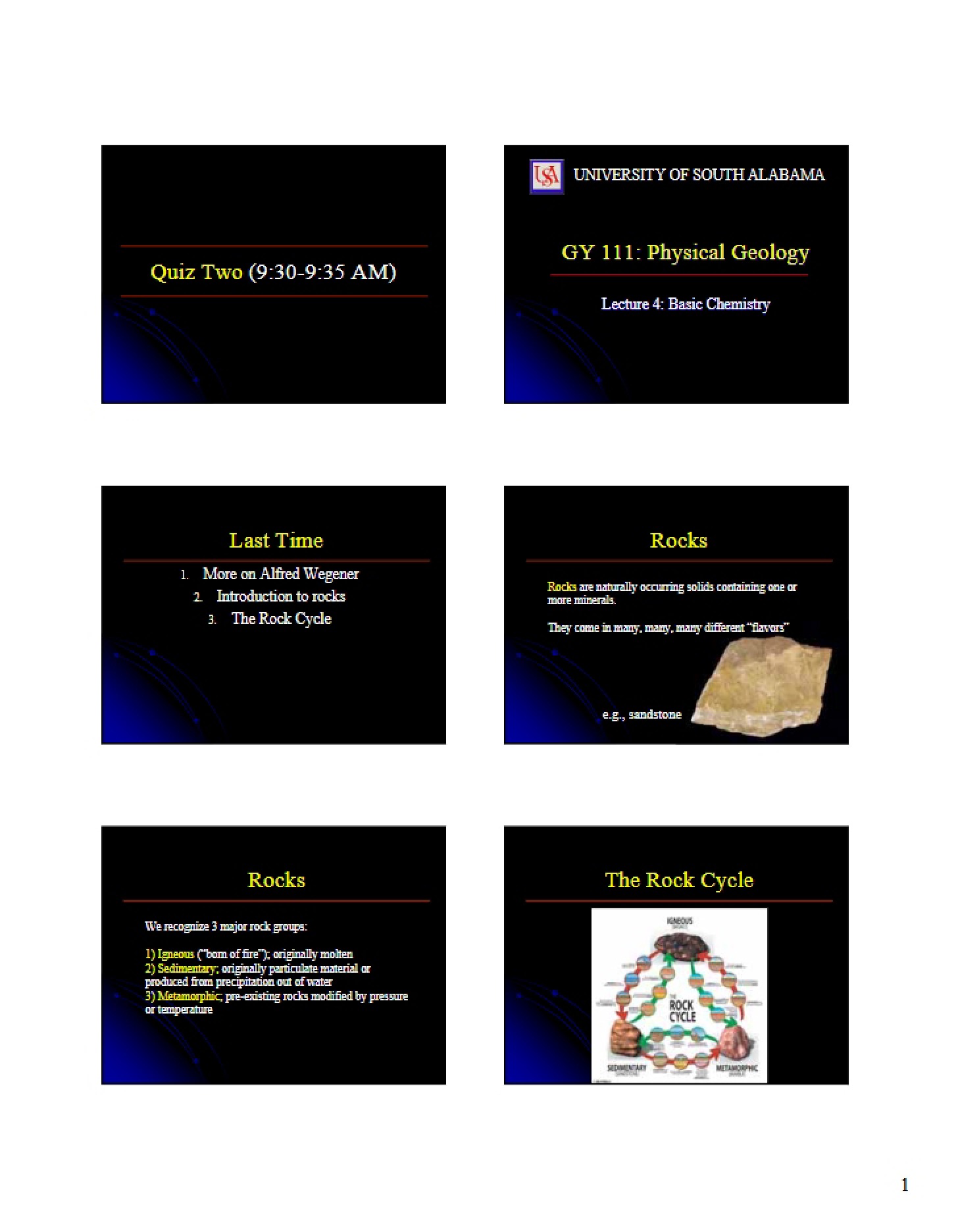 Basic Chemistry (Lecture 4)