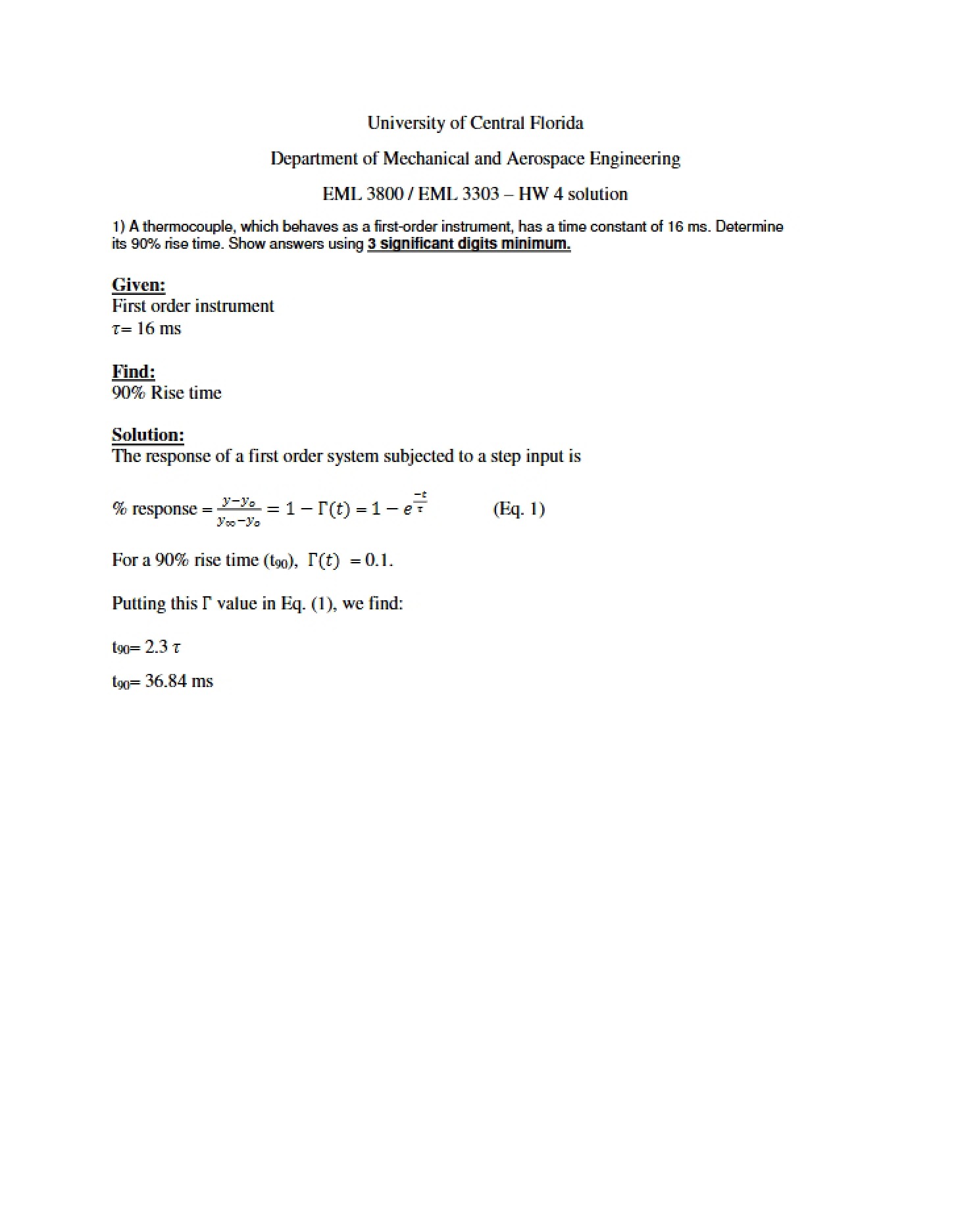 Solution for Homework 4 (Fall 2015)