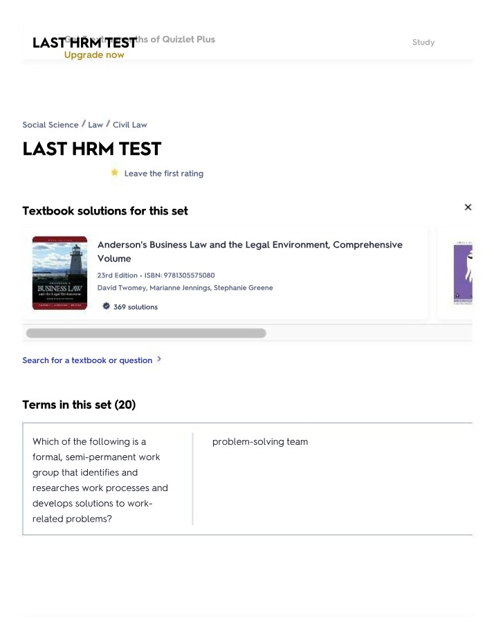 HRM Last Test - Flashcards