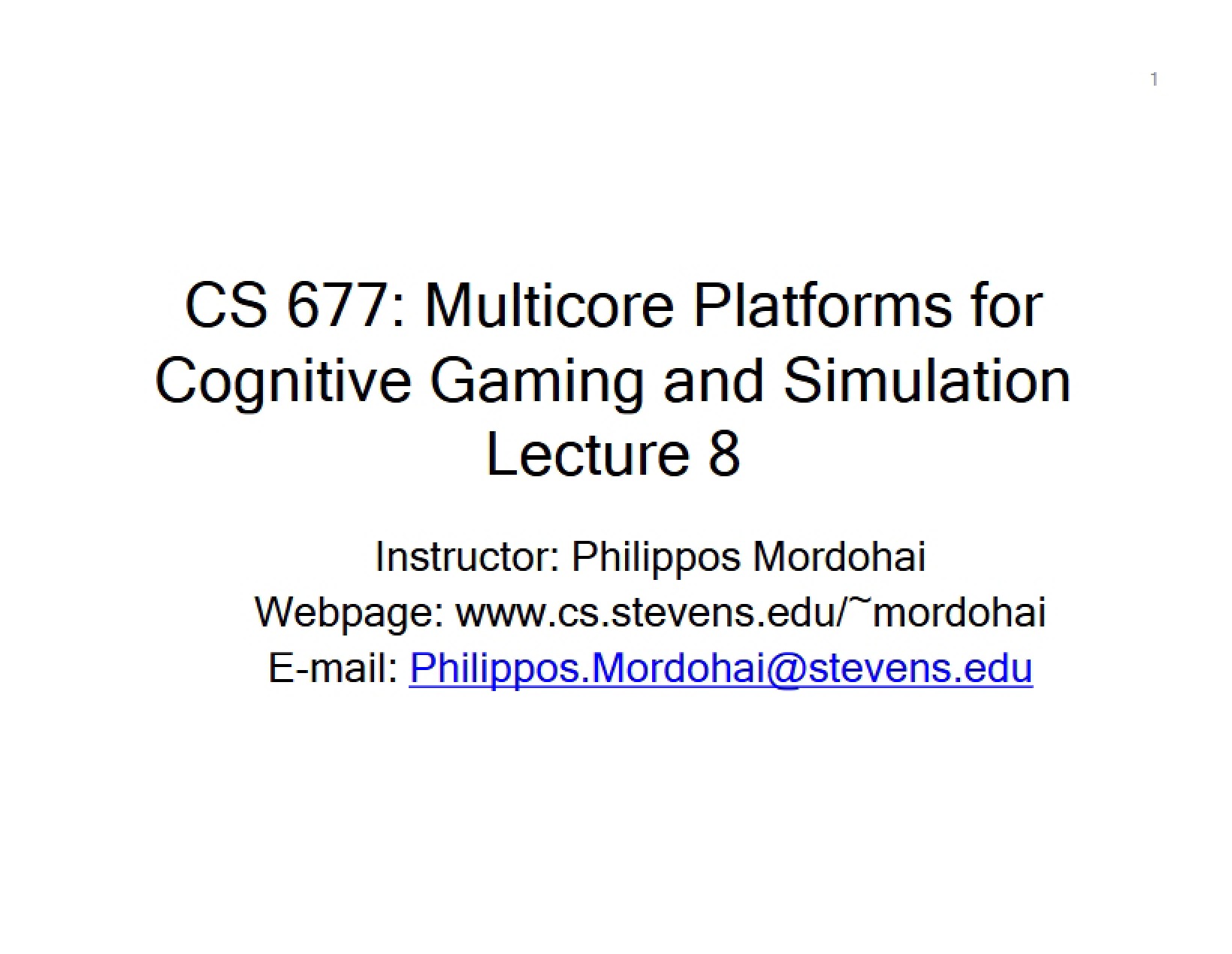 Lecture Session Eight
