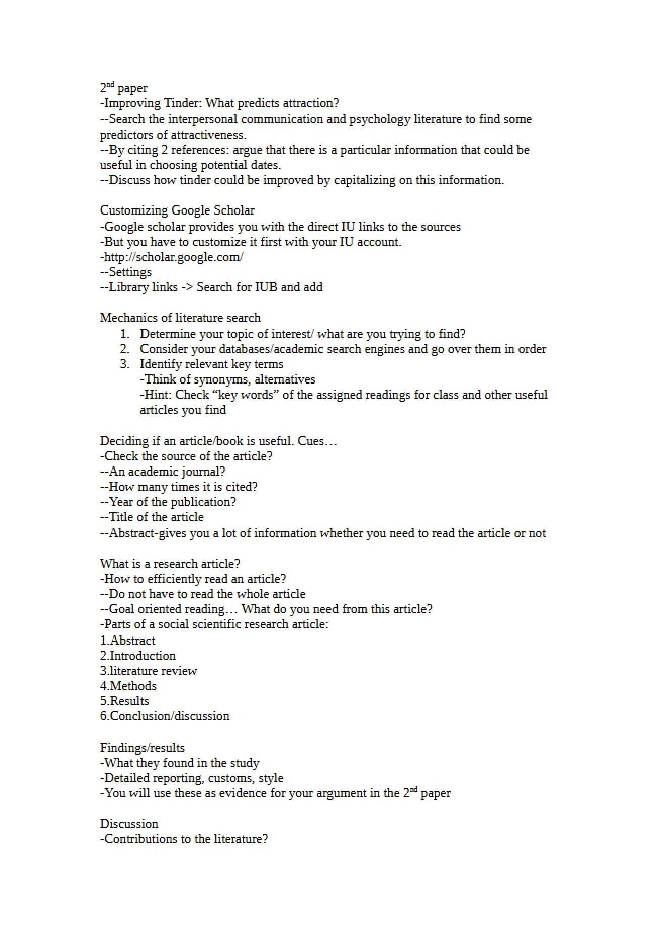 Guidelines for the Second Paper Assignment (3)