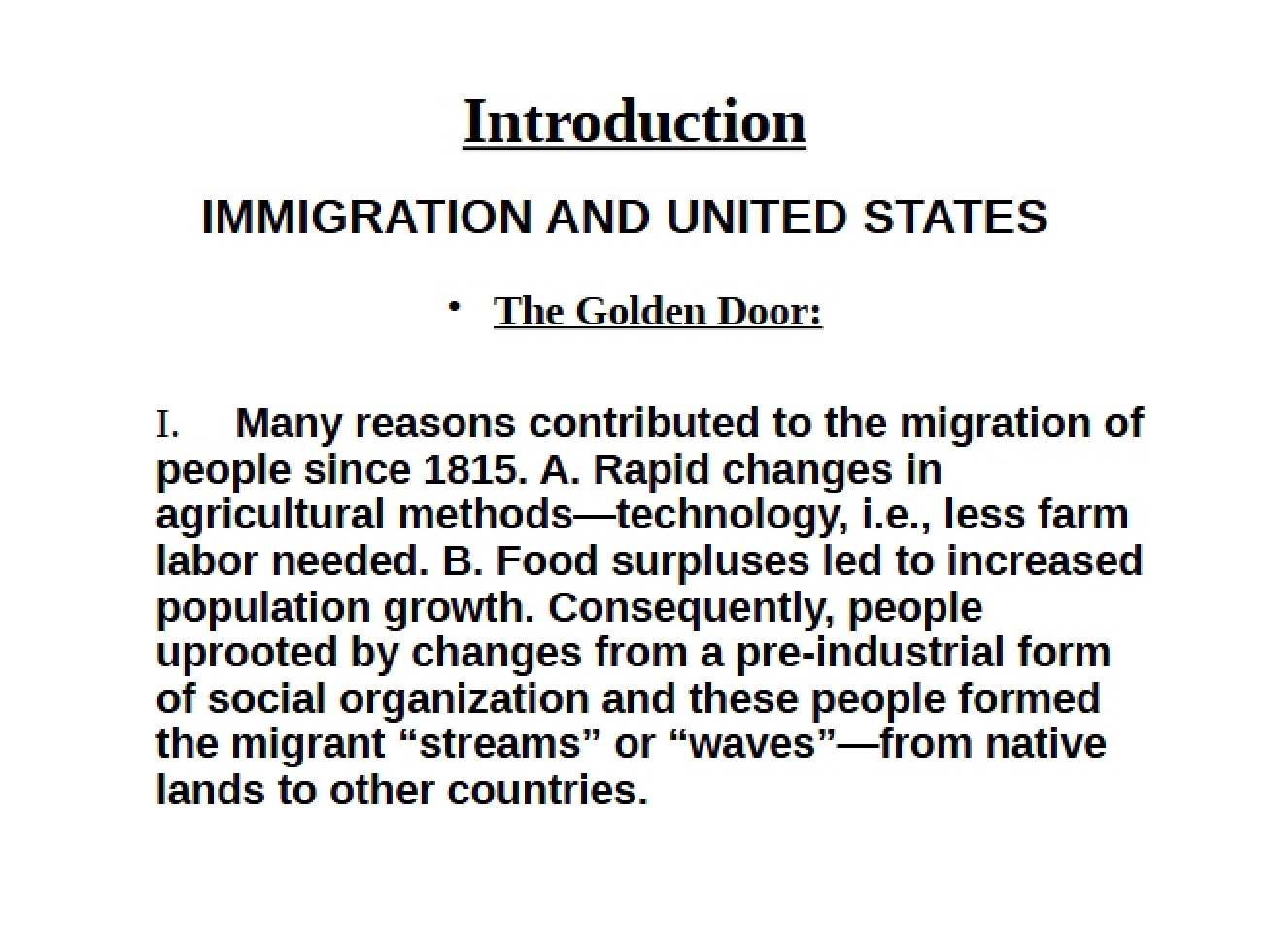 US Immigration