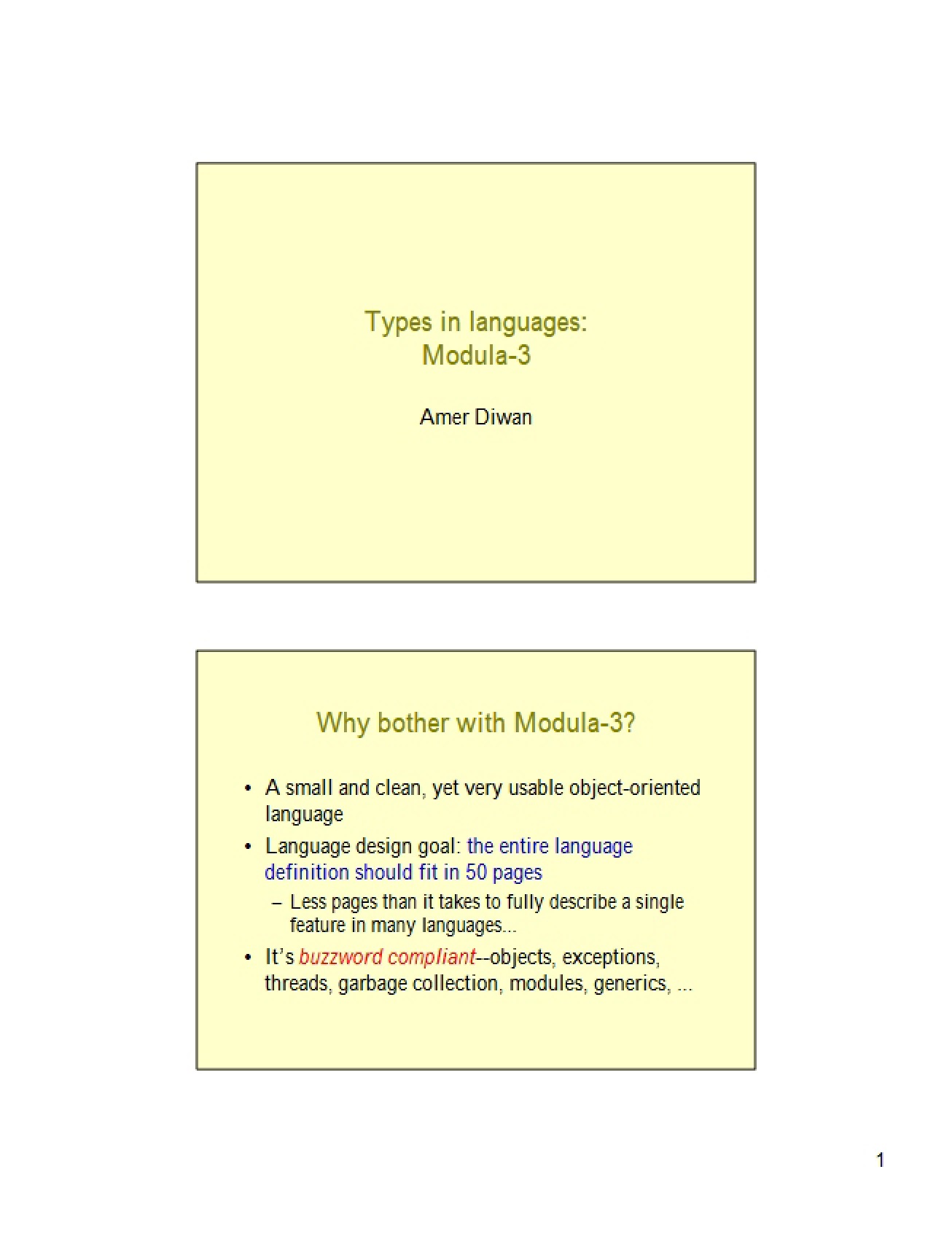 Introduction to Types in Programming Languages