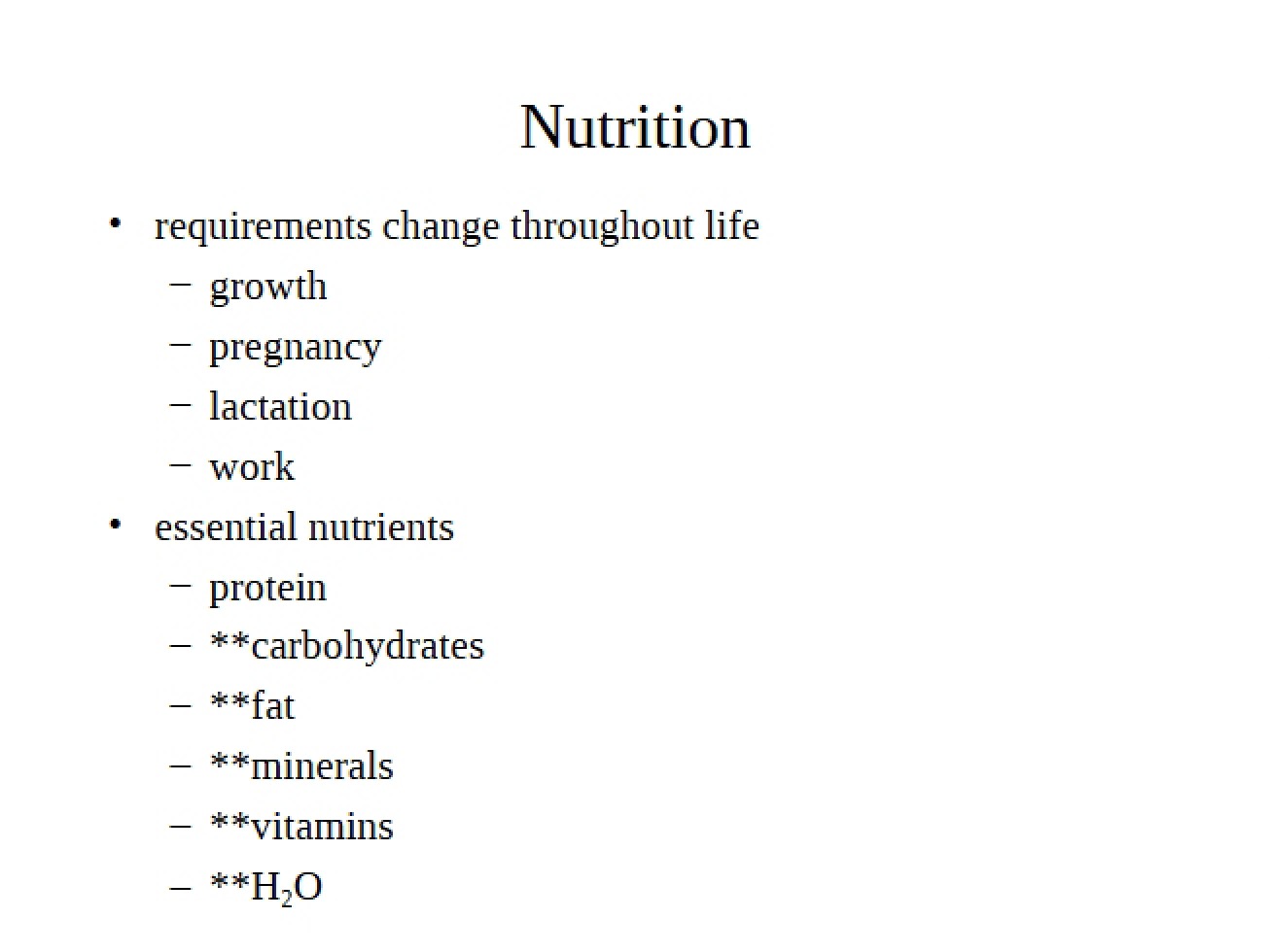 Nutritional Science for Animal Exercise Physiology