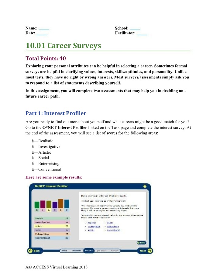 Career Path Discovery with Personal Attribute Surveys