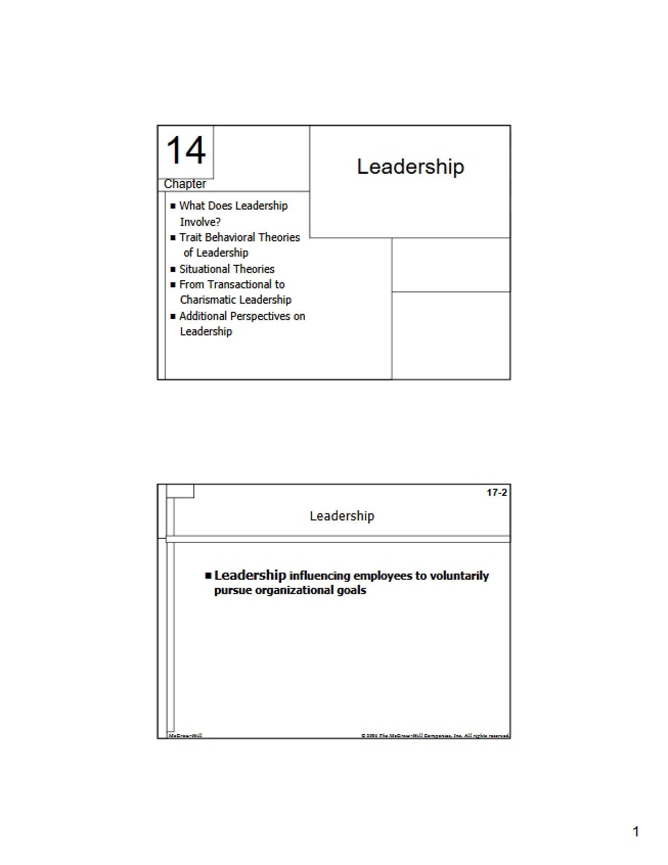 Organizational Leadership