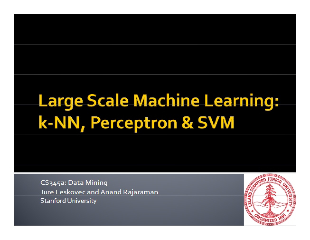 Guide to Large-Scale Machine Learning