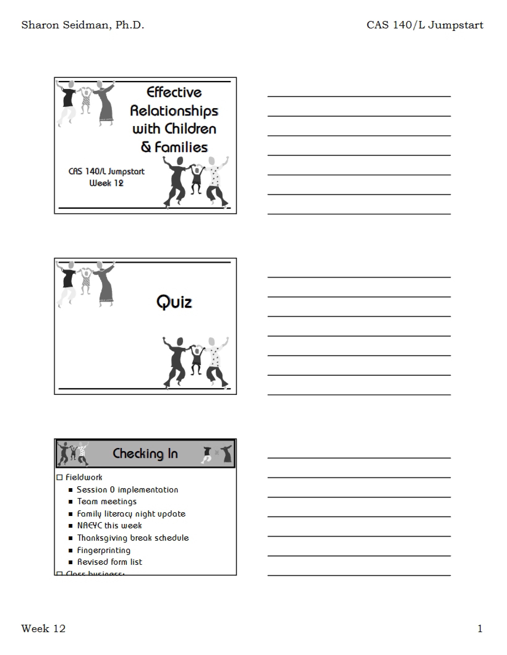 Building Family and Child Relationships effectively