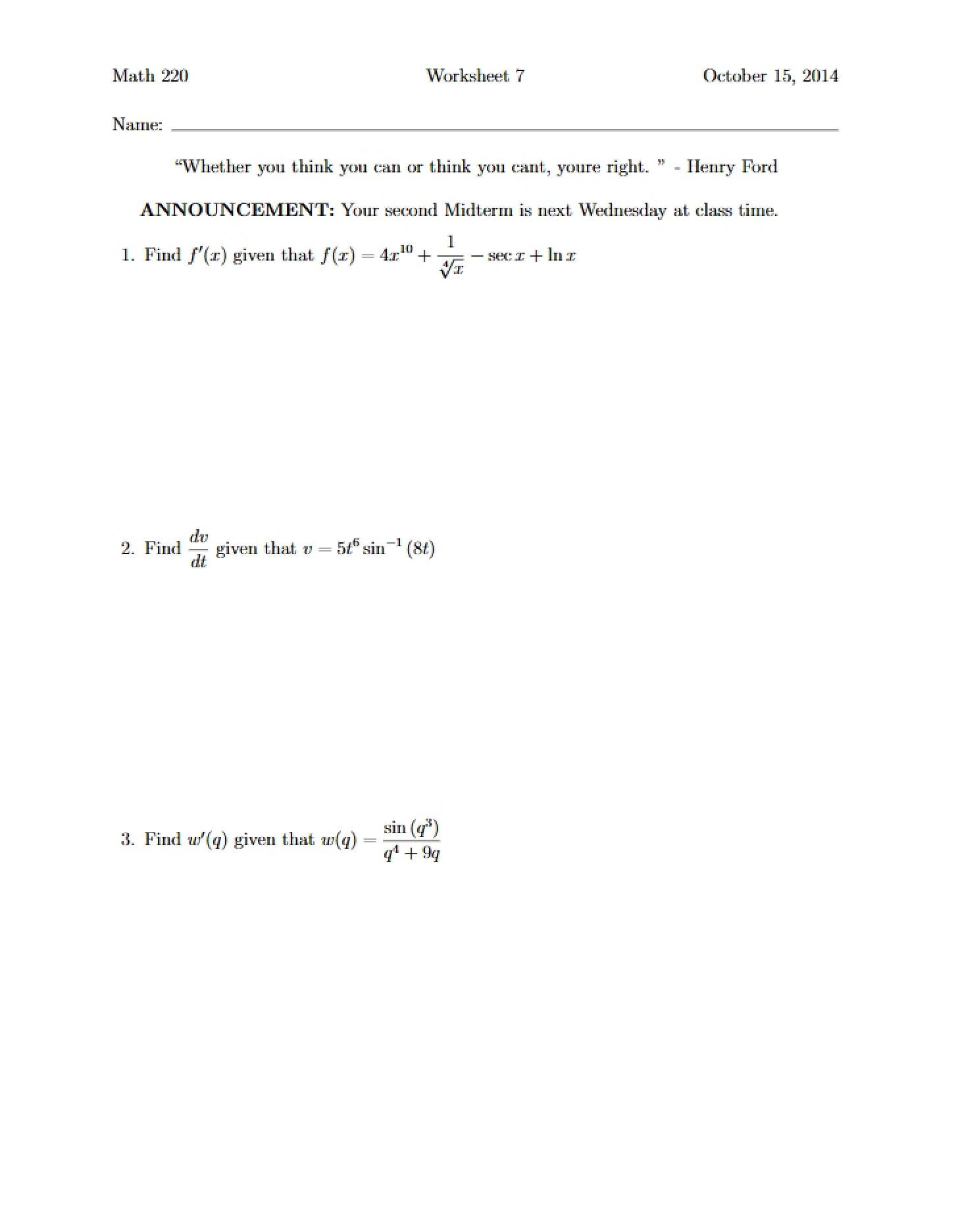 Activity Sheet 8