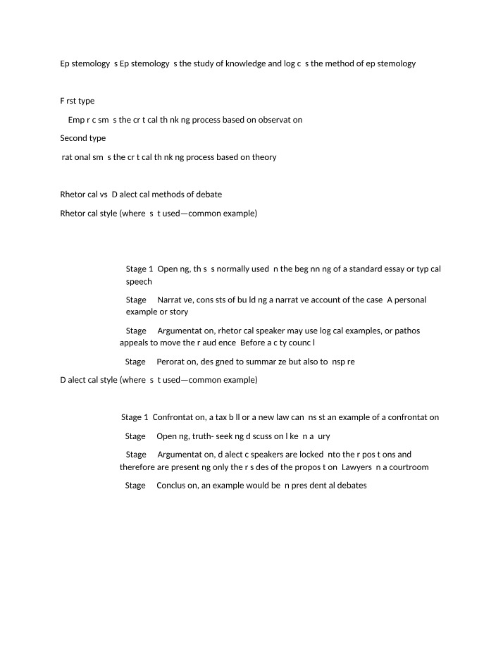 Epistemology - A Study of Knowledge and Logic