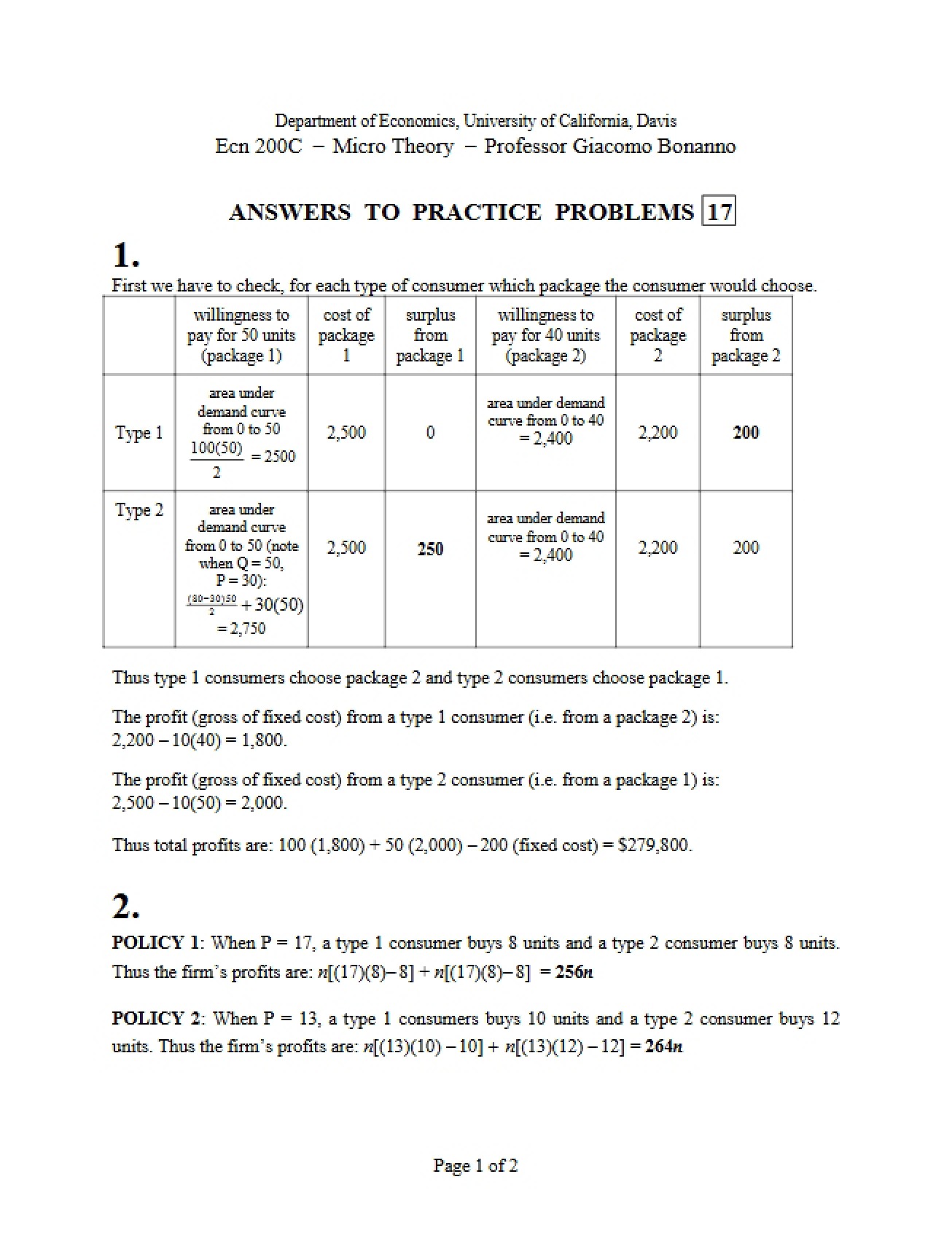 Special Study Course Notes